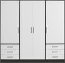 FORTE Kleiderschrank Jupiter | Mehrfarbig 2