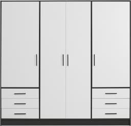 FORTE Kleiderschrank Jupiter | Mehrfarbig