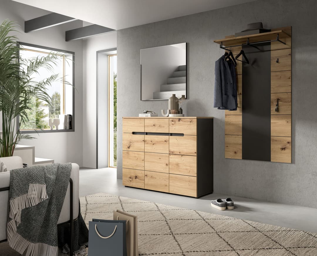 Home affaire Garderobenschrank REHAT | Holztöne
