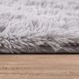 Paco Home Hochflor-Teppich Silky 591 | Grau