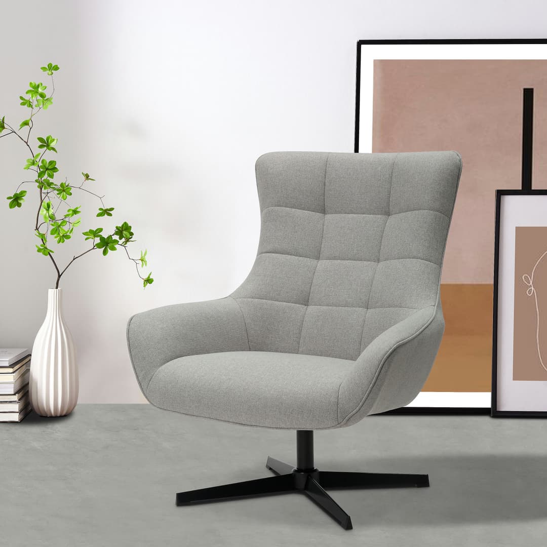 Ohrensessel LEMOORE | Grau