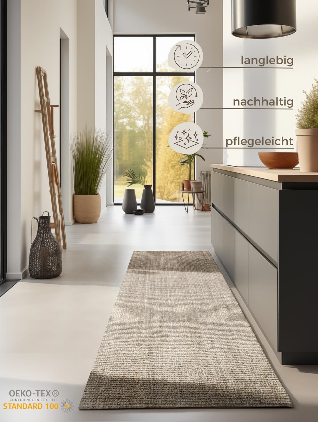 HANSE Home Teppich Jaipur Juteteppich | Beige