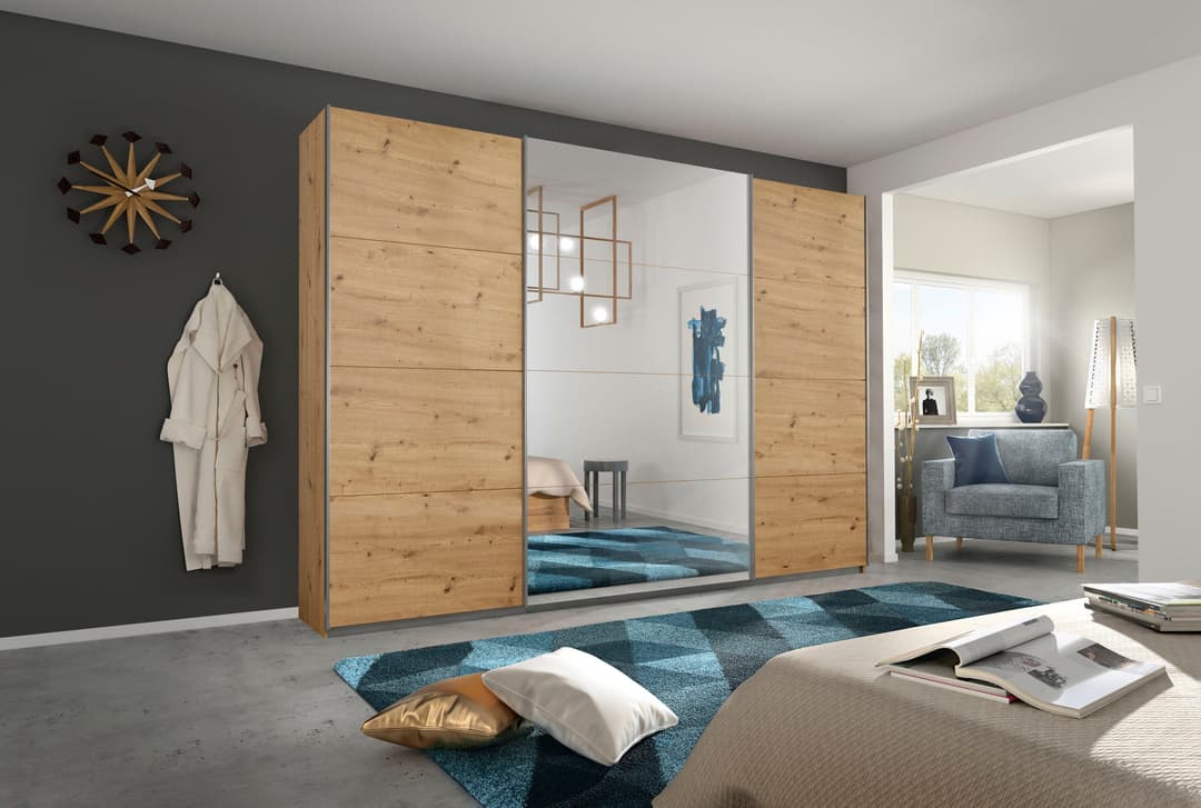 rauch Schwebetürenschrank CORTONA | Holztöne