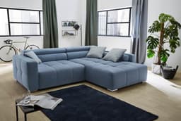 Jockenhöfer Gruppe Ecksofa Salerno | Blau