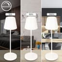 B.K.Licht LED Akku Tischleuchte | Weiß 3