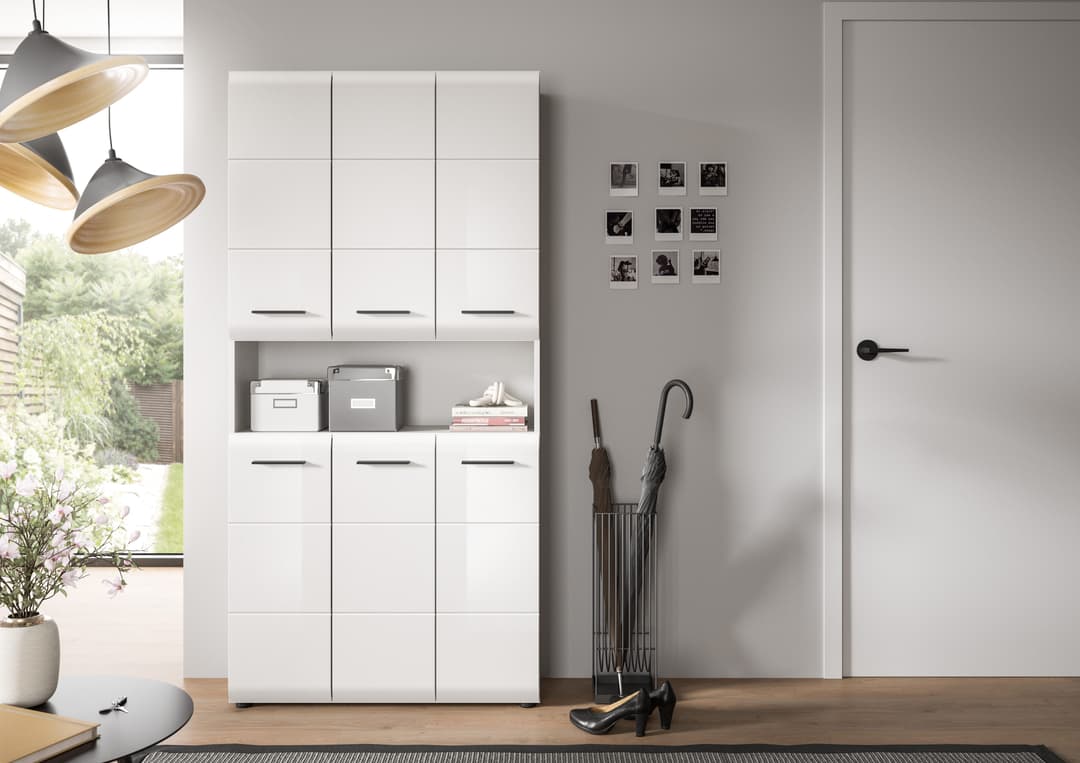 welltime Stauraumschrank Florenz | Weiß