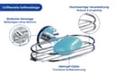 Wenko Seifenablage Vacuum-Loc Milazzo | Silber 5