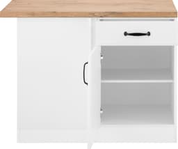 wiho Küchen Eckunterschrank Erla | Weiß
