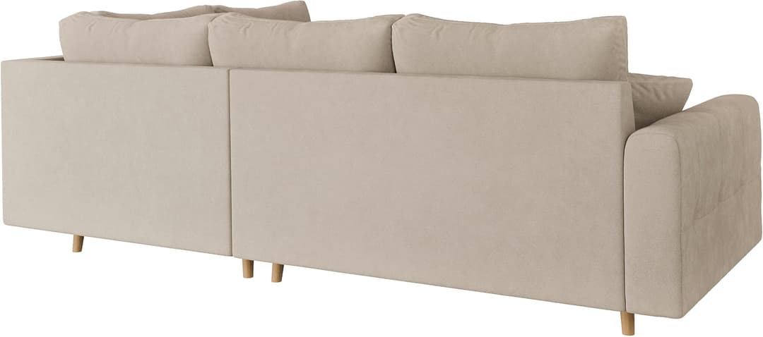 Home affaire Ecksofa CHARRE L-Form mit Ottomane | Beige