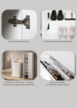 OTTO home SMILE Schuhschrank | Weiß