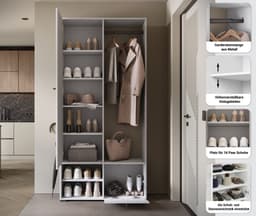 Home affaire Garderobenschrank DINO | Holztöne