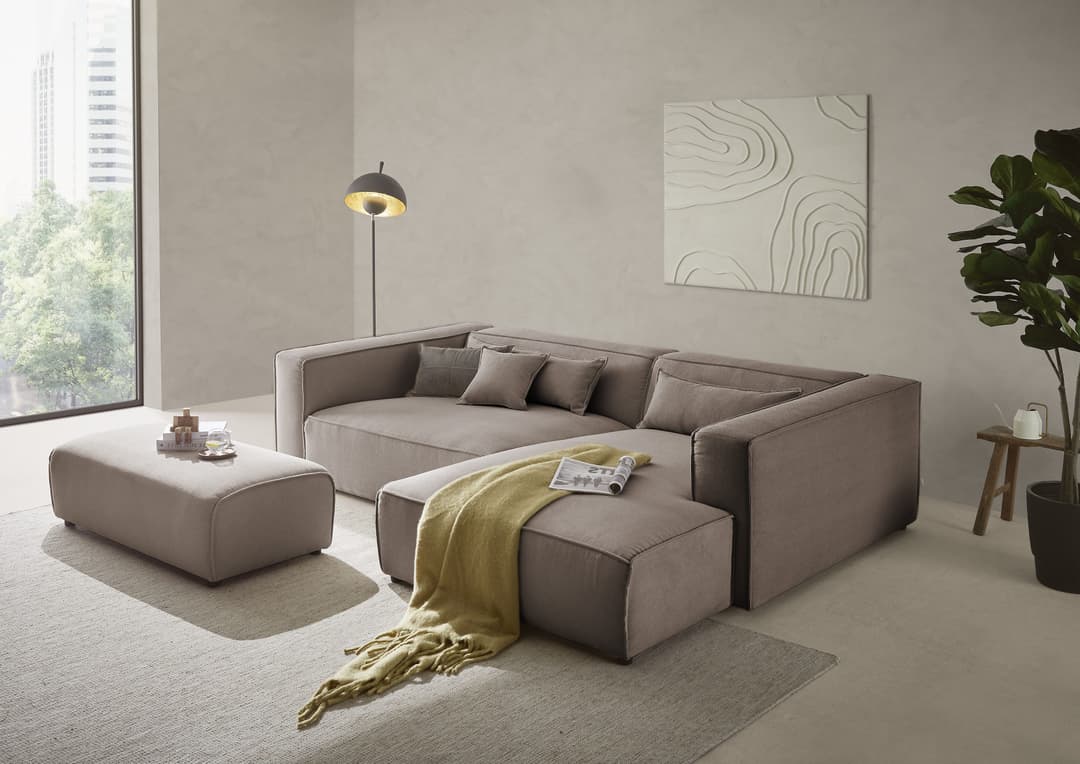 LeGer Home by Lena Gercke Ecksofa PIARA XXL | Beige