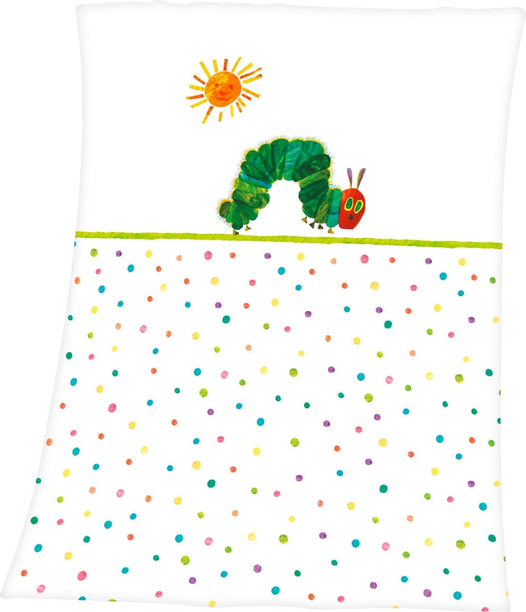 Babydecke Die kleine Raupe Nimmersatt | Mehrfarbig