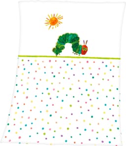 Babydecke Die kleine Raupe Nimmersatt | Mehrfarbig