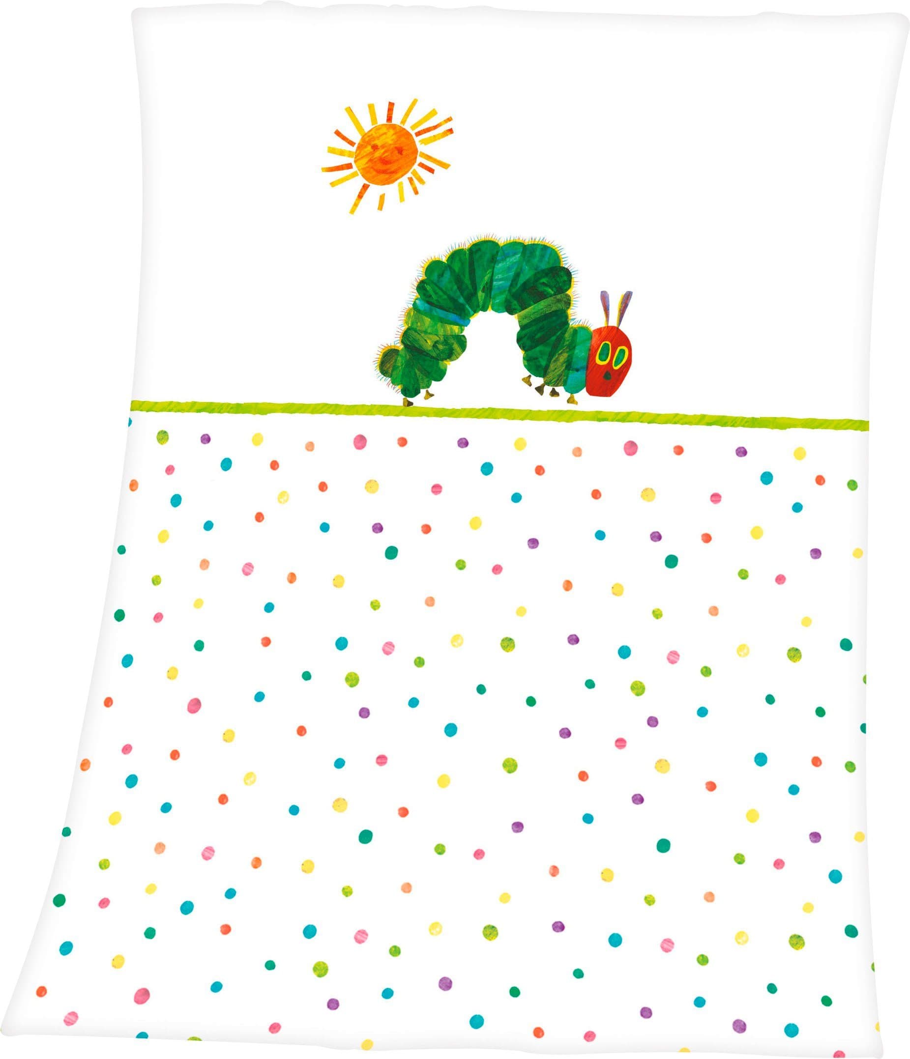 Babydecke Die kleine Raupe Nimmersatt | Mehrfarbig