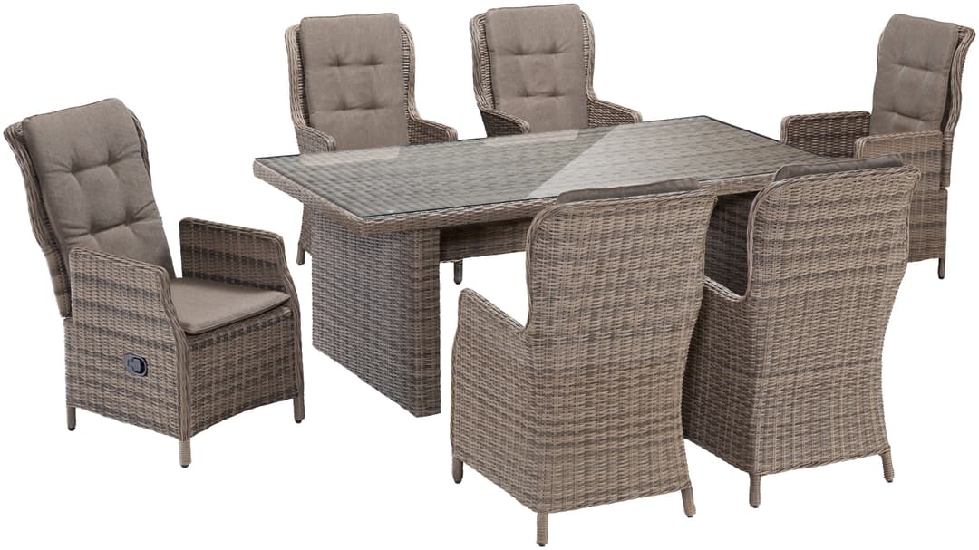 MERXX Garten-Essgruppe Riviera | Braun