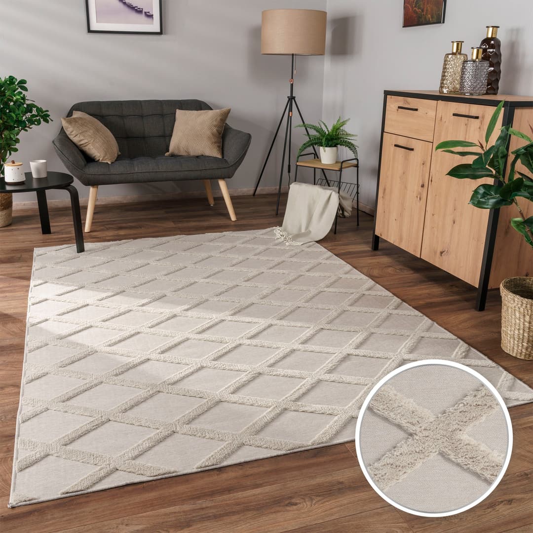 Paco Home Teppich Utrecht 642 | Beige