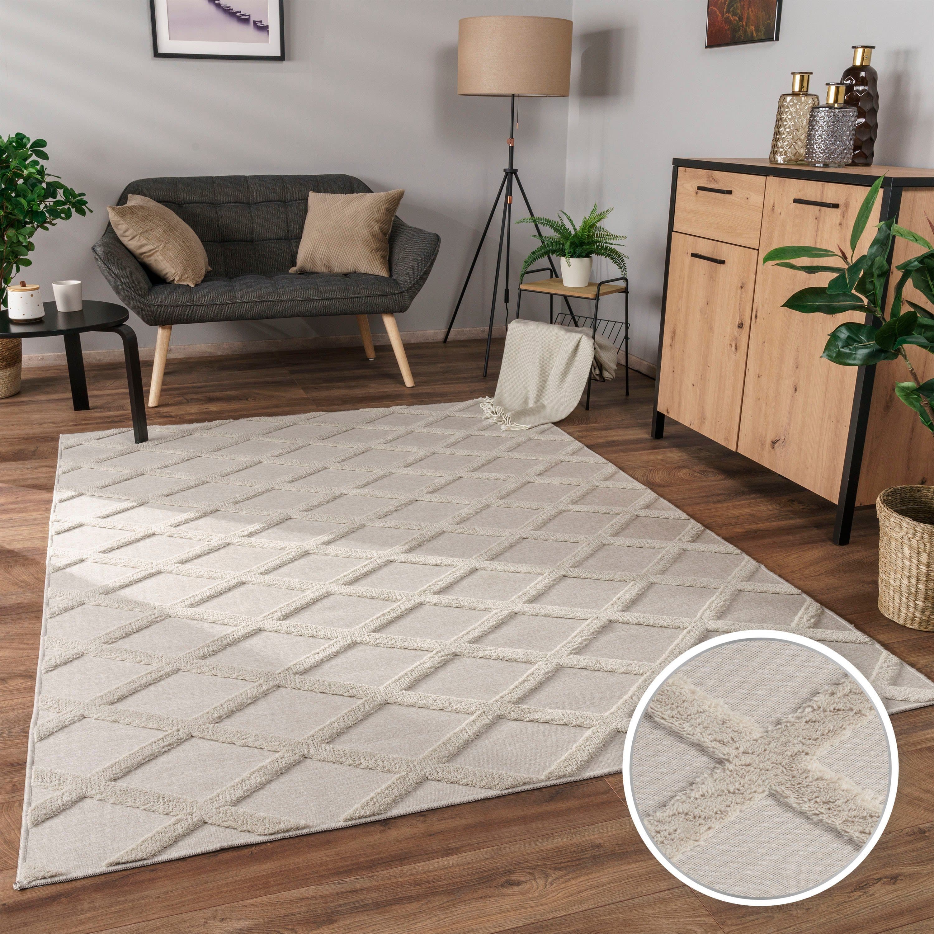 Paco Home Teppich Utrecht 642 | Beige