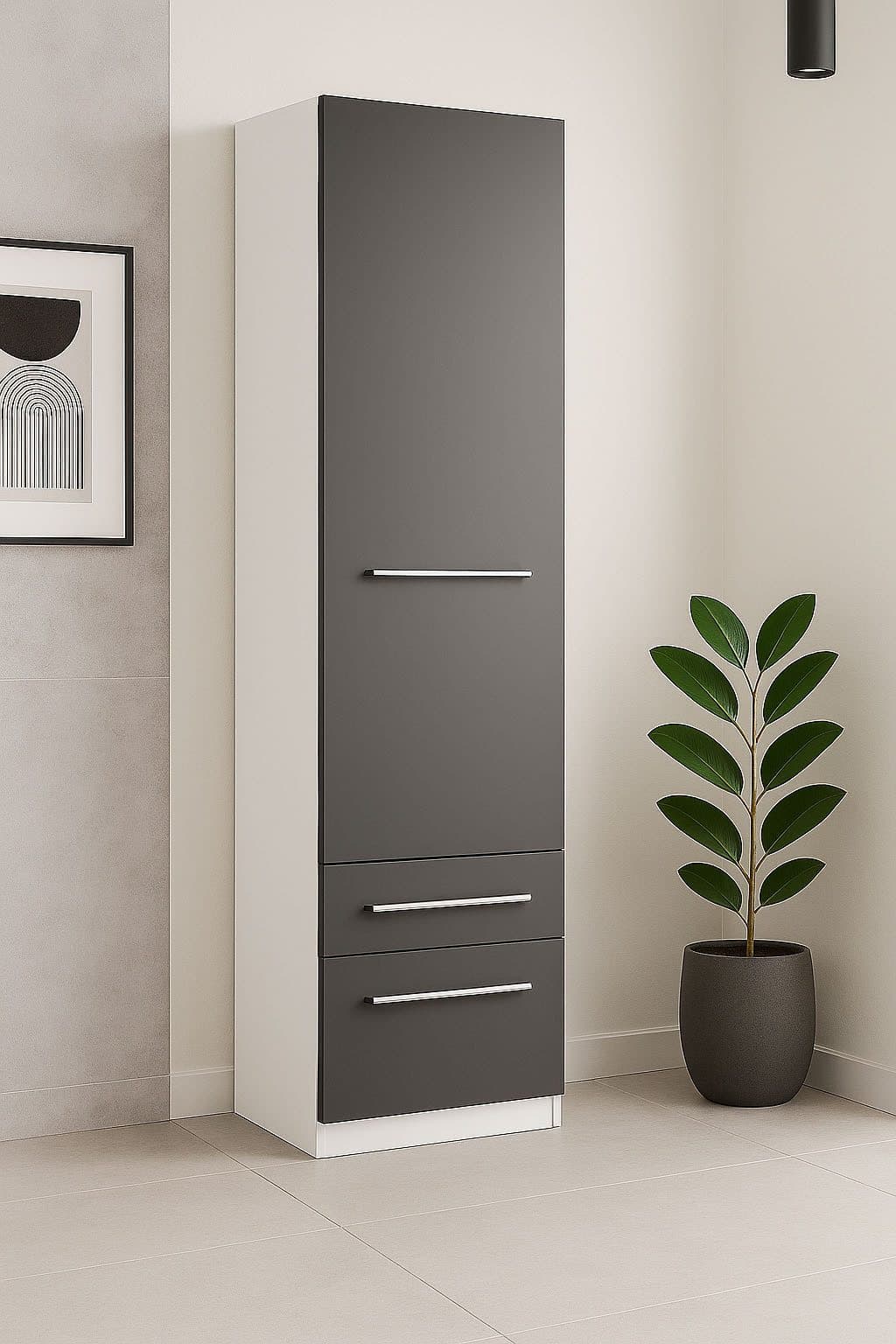 priess Kleiderschrank Barcelona | Schwarz