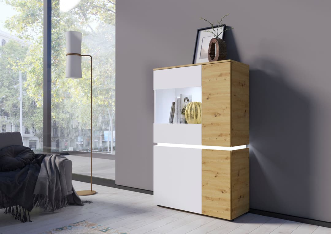 Home affaire Vitrine Luci | Holztöne