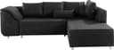 COLLECTION AB Ecksofa Sally L-Form | Schwarz 2