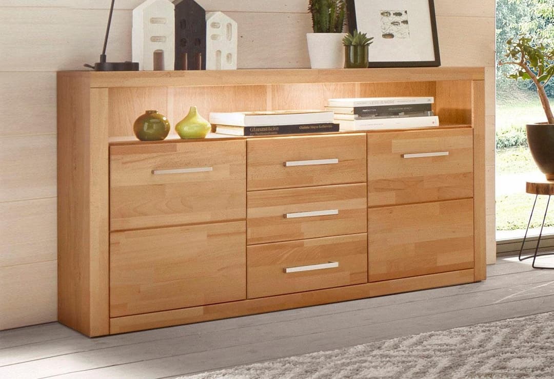 OTTO home Sideboard Ribe | Holztöne