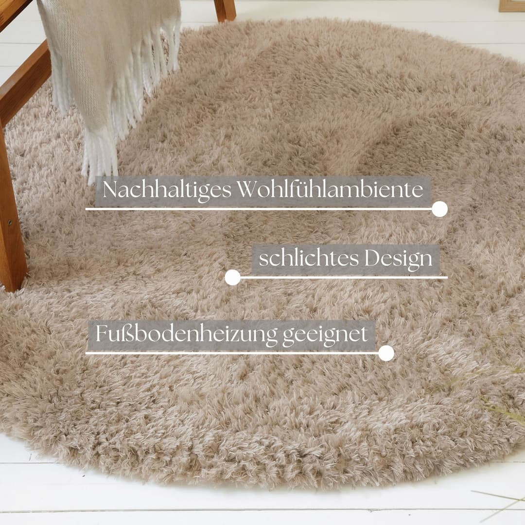 OTTO home Hochflor-Teppich Josetta | Braun