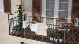 Bischof Colombo Wäschetrockner Balcony | Türkis