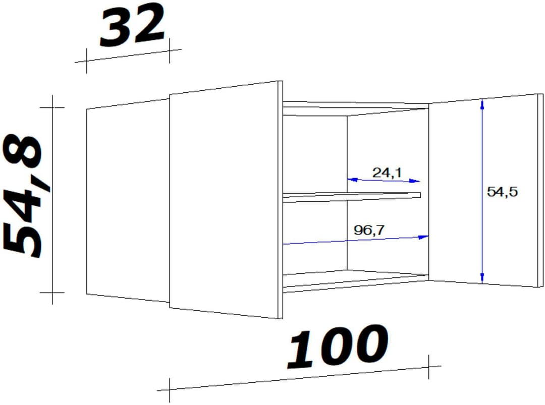 Flex-Well Hängeschrank Nepal | Weiß