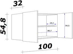 Flex-Well Hängeschrank Nepal | Weiß