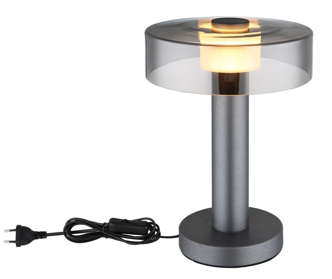 GLOBO LIGHTING LED Tischleuchte GRANT | Silber