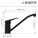 Schütte TASSONI Spültischarmatur | Schwarz 5
