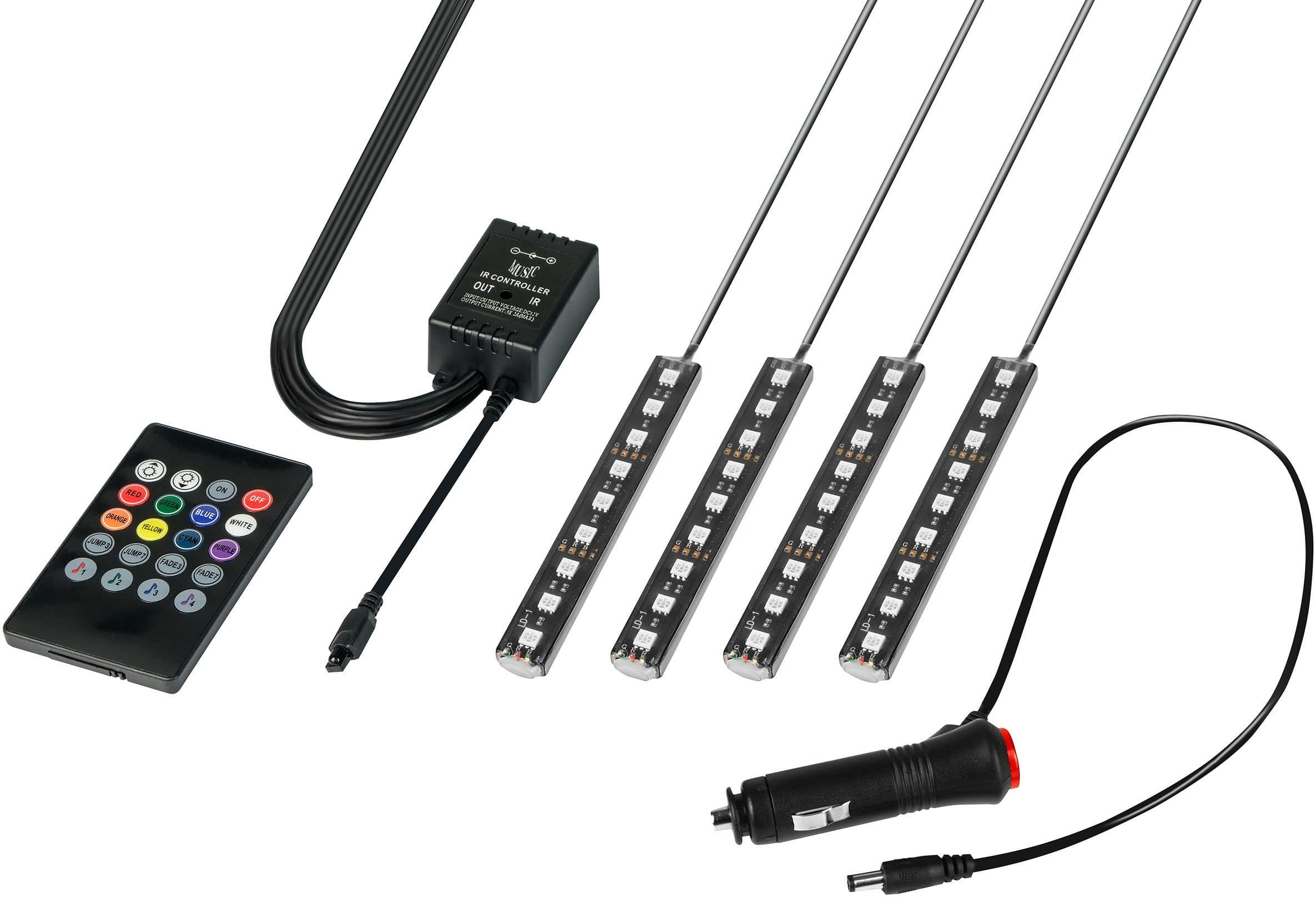 EUFAB LED Lichtleiste | Schwarz