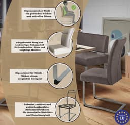 OTTO home Freischwinger Rab | Braun