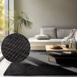 HANSE Home Teppich Jaipur Juteteppich | Schwarz