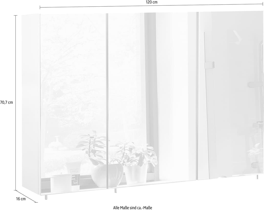 Schildmeyer Spiegelschrank Basic | Weiß