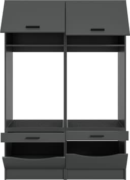 welltime Mehrzweckschrank-Set FALAS | Grau
