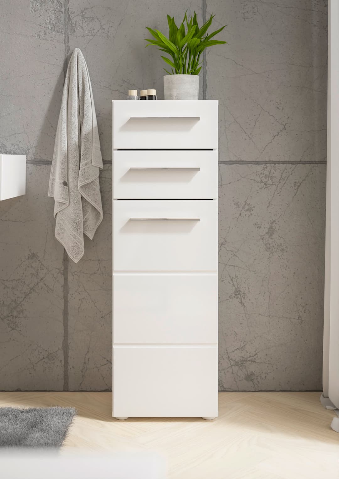 BASIC by Balculina Midischrank Mandi | Weiß