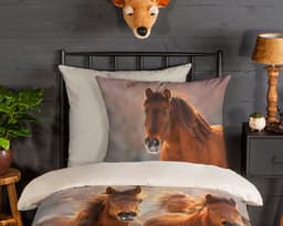 good morning Kinderbettwäsche Ponies | Mehrfarbig