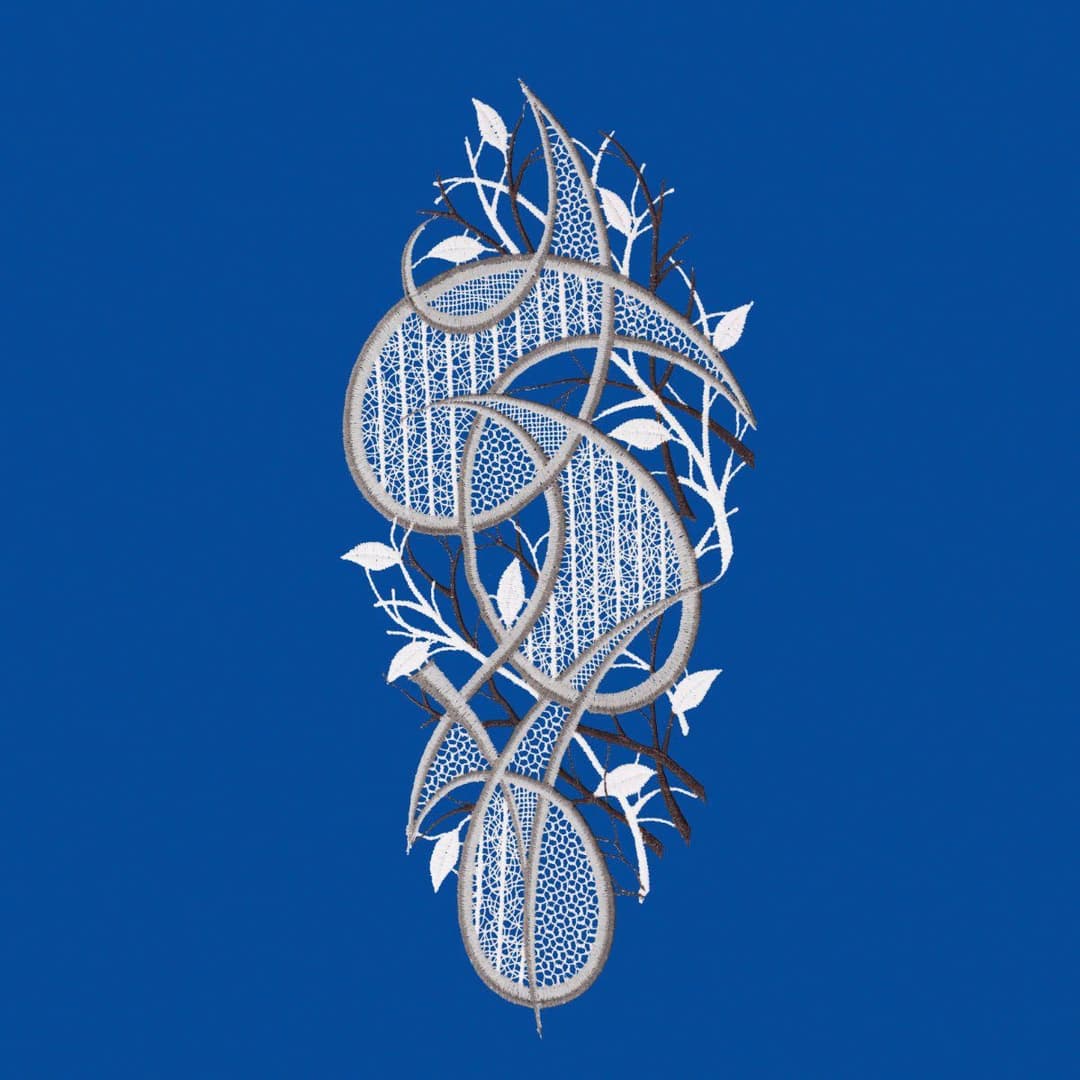 W. Reuter & Sohn - Plauener Spitze
® Fensterbild "Ornament" farbig