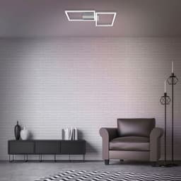 Briloner Leuchten LED Deckenleuchte FRAME | Silber