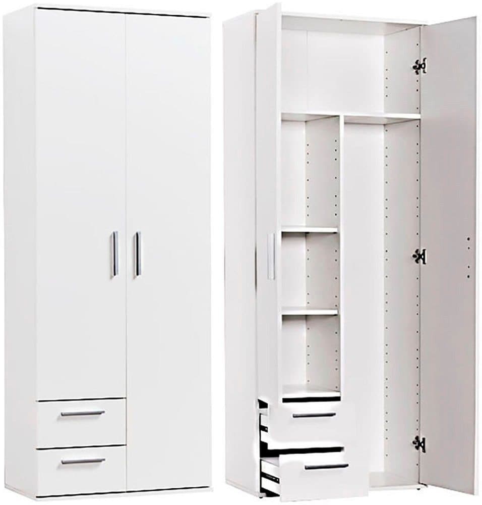 Procontour Mehrzweckschrank Schrank Clara TOPSELLER! Höhe 167cm | Weiß