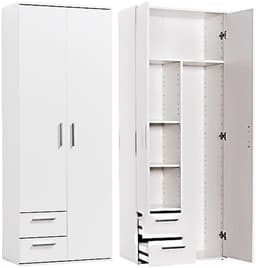 Procontour Mehrzweckschrank Schrank Clara TOPSELLER! Höhe 167cm | Weiß