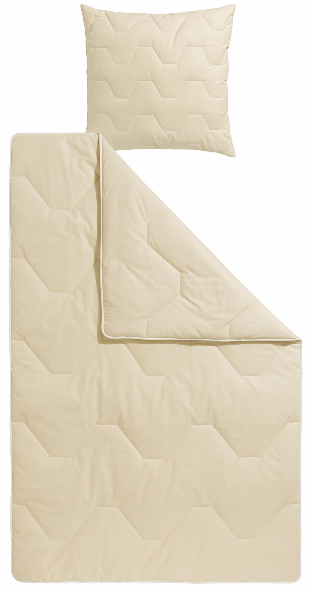 OTTO home Naturfaserbettdecke + Kopfkissen | Beige