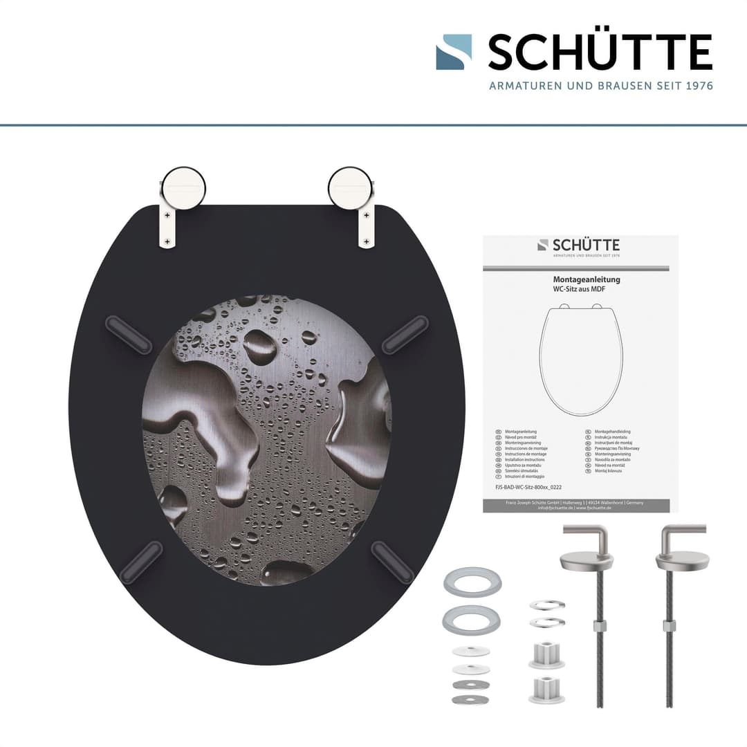 Schütte WC-Sitz Grey Steel | Mehrfarbig