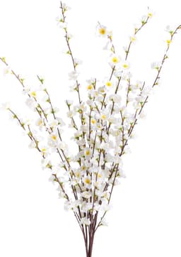 Kunstblume Frühlingsblütenbusch | Weiß