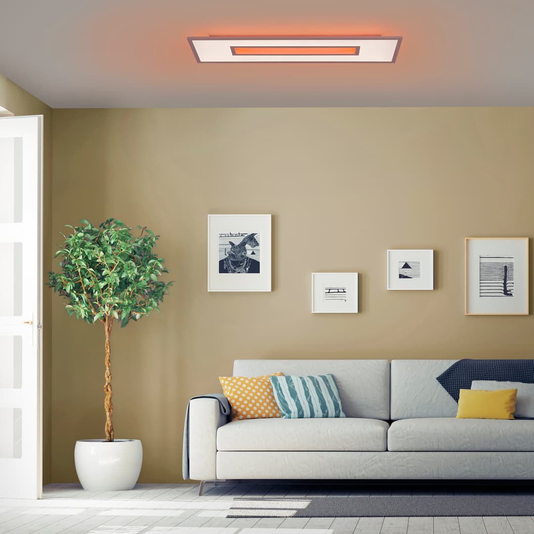 JUST LIGHT LED Deckenleuchte RECESS | Weiß
