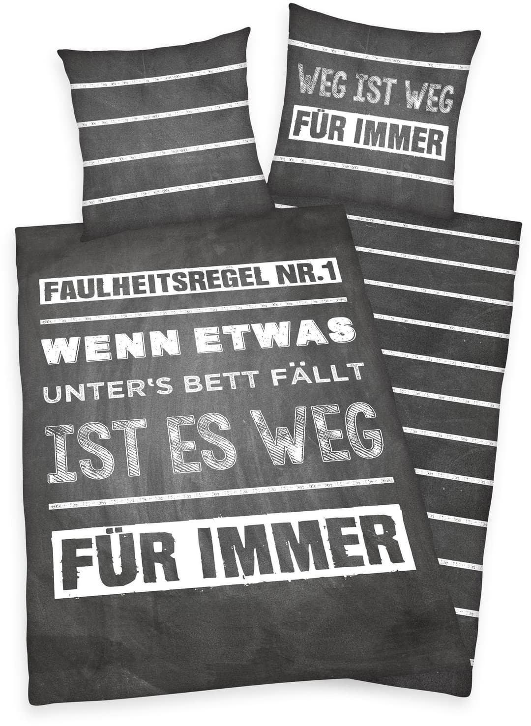 Herding Young Collection Jugendbettwäsche Faulheit | Grau