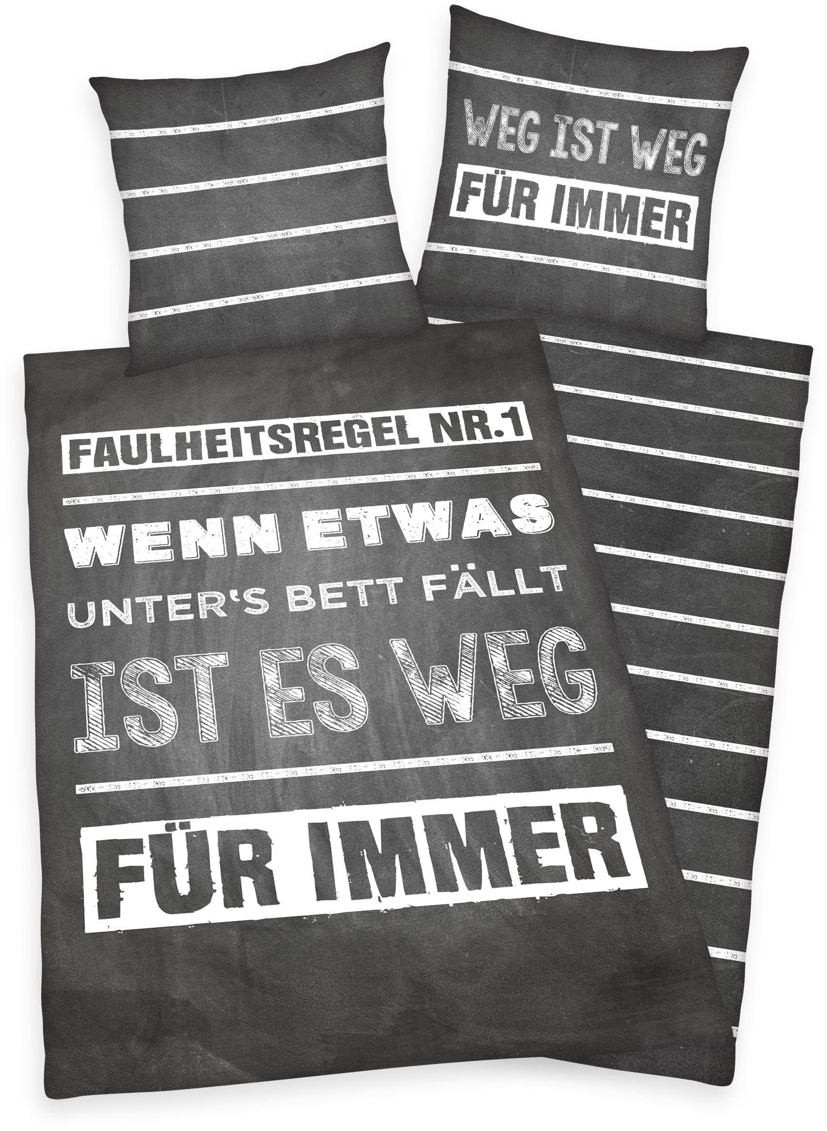 Herding Young Collection Jugendbettwäsche Faulheit | Grau