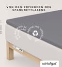 Schlafgut Spannbettlaken PURE TOPPER | Grau